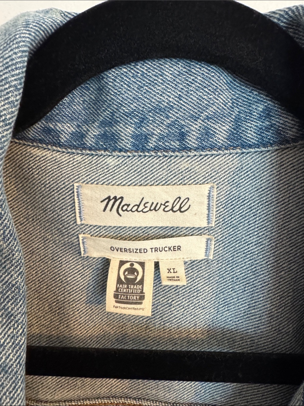 Madewell Oversized Light Blue Denim Jacket - Picture 2 of 5